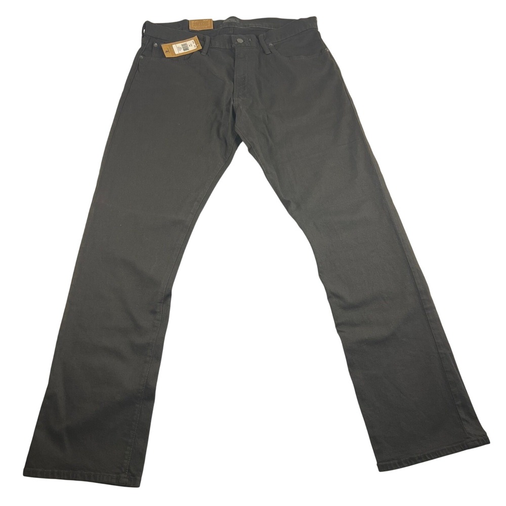 Polo Ralph Lauren Hampton Relaxed Straight Black Stretch Jeans Mens 34x34 NWT